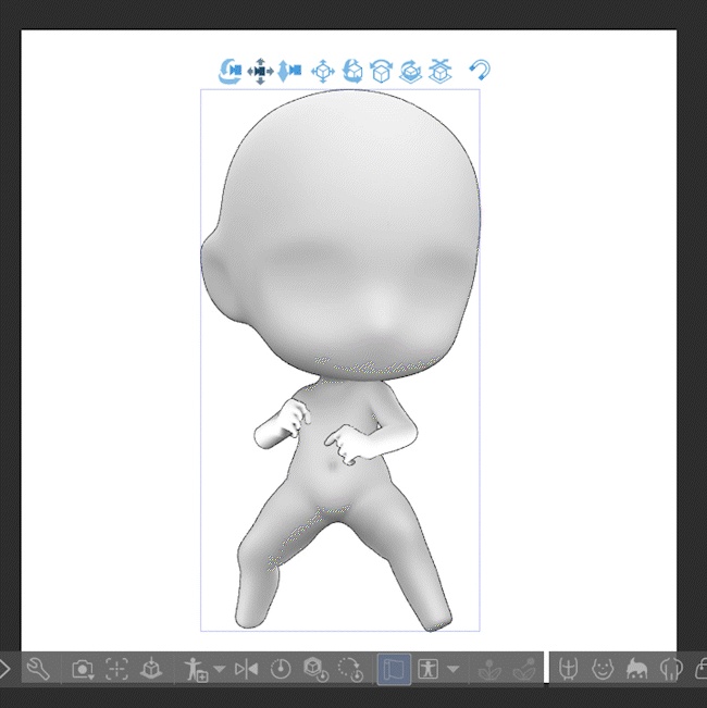 3D可動ちびキャラモデル
