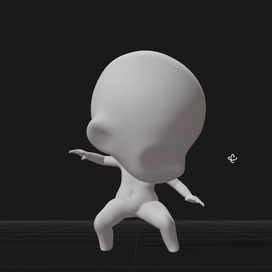 3D可動ちびキャラモデル