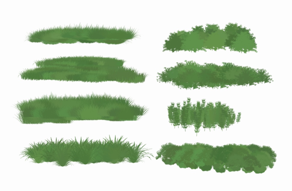 【究極の自然素材集】100種類以上のPS & CSP対応ブラシライブラリ