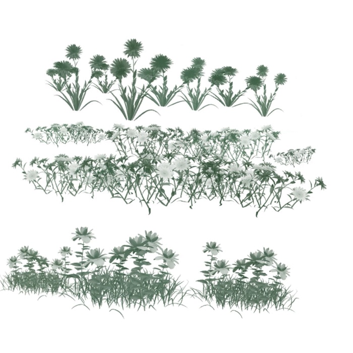 【究極の自然素材集】100種類以上のPS & CSP対応ブラシライブラリ