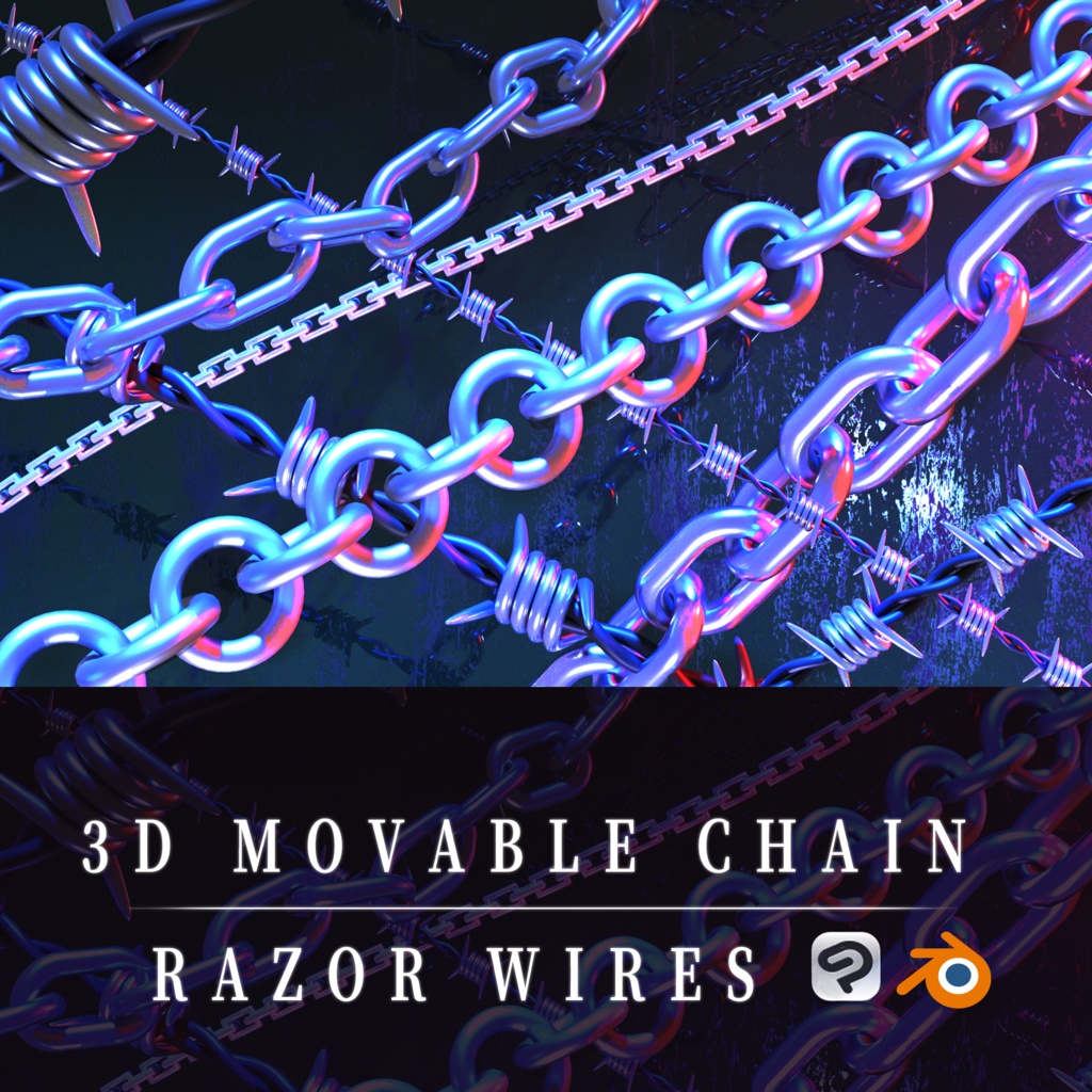 3D chain&razor wire