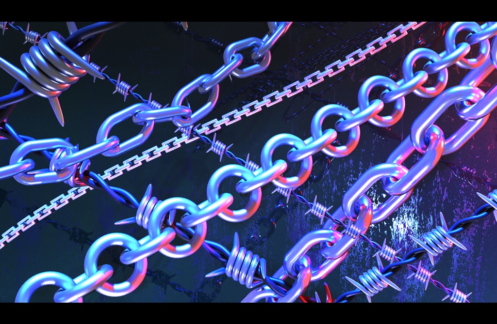 3D chain&razor wire