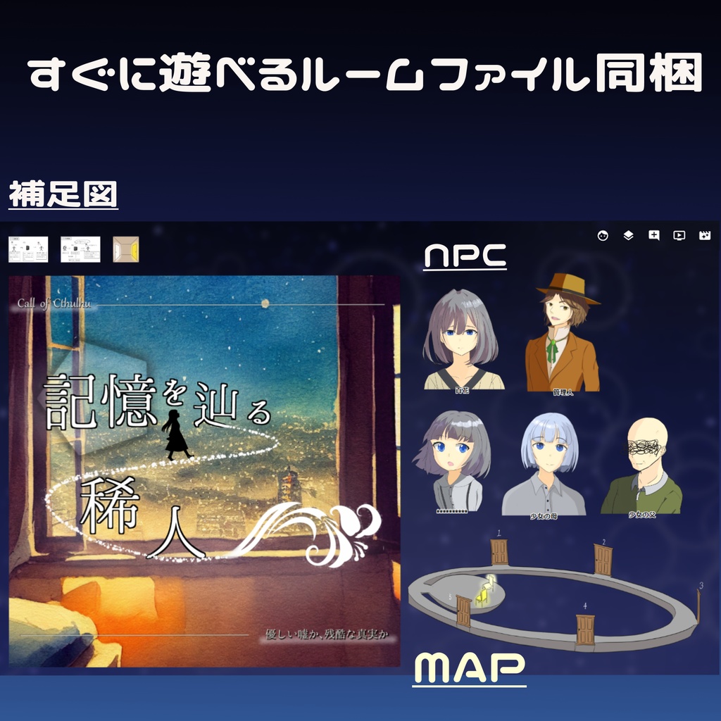 CoCシナリオ『記憶を辿る稀人』