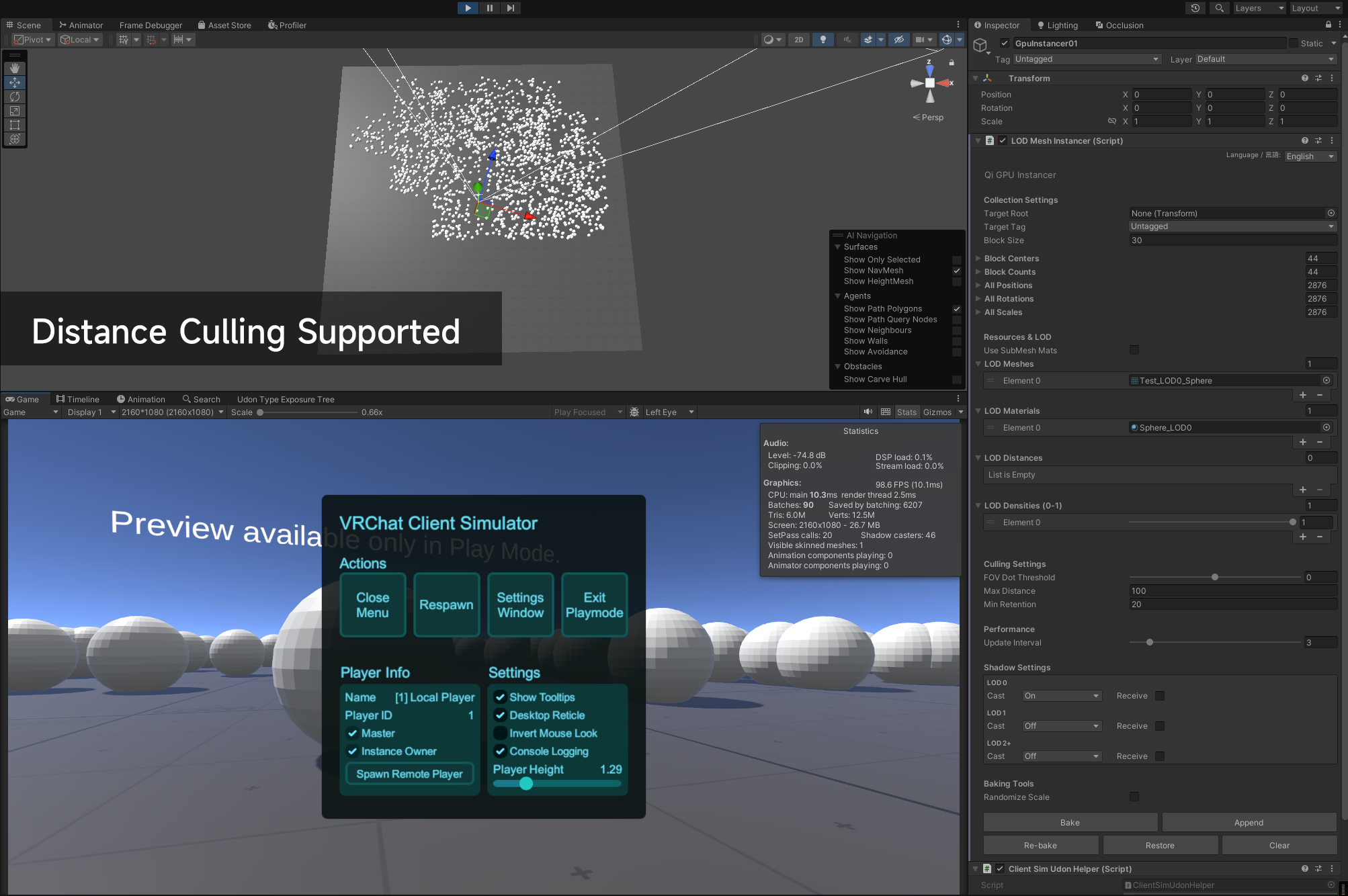 【VRChat/Udon】Qi GPU Instancer System - World大量描画・LOD負荷対策・[rchs_]採用 - Qi ...