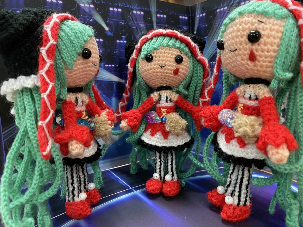 初音ミク(ピエレッタちゃん)編みぐるみ第2段