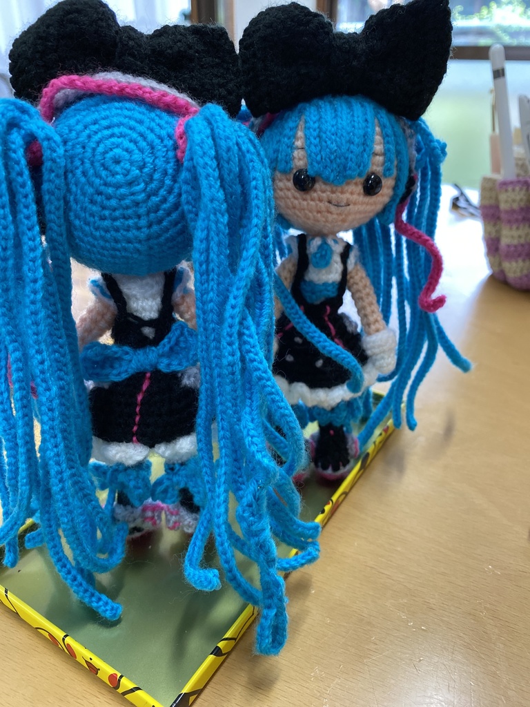 初音ミク(幕張ちゃん)編みぐるみ