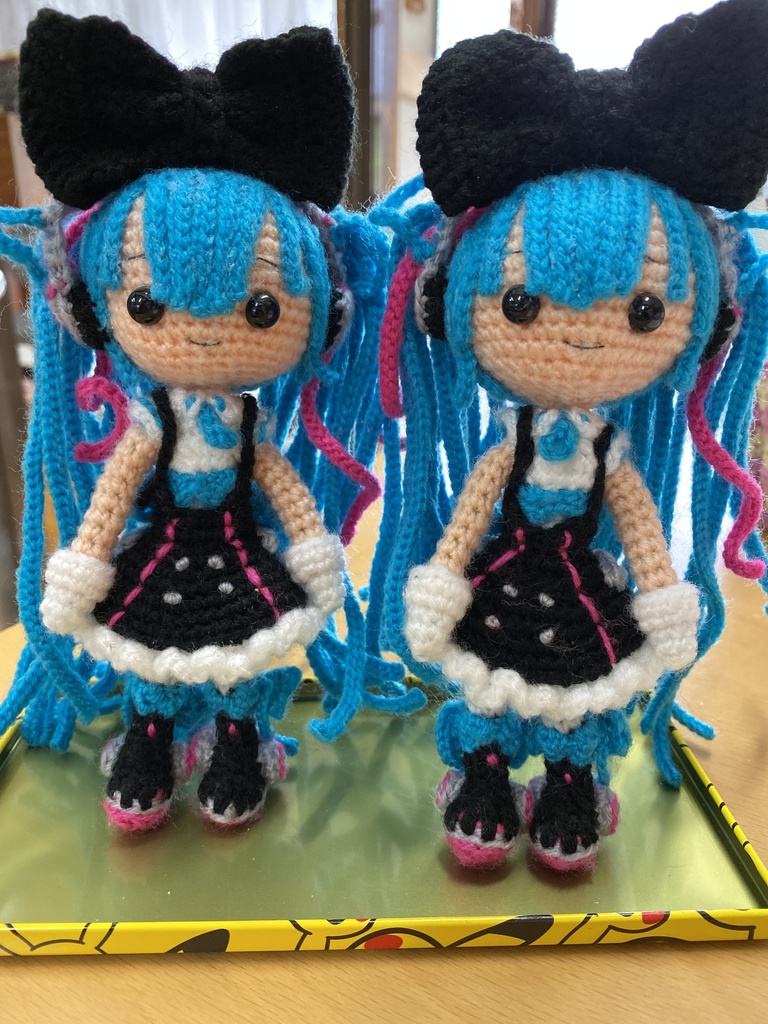 初音ミク(幕張ちゃん)編みぐるみ