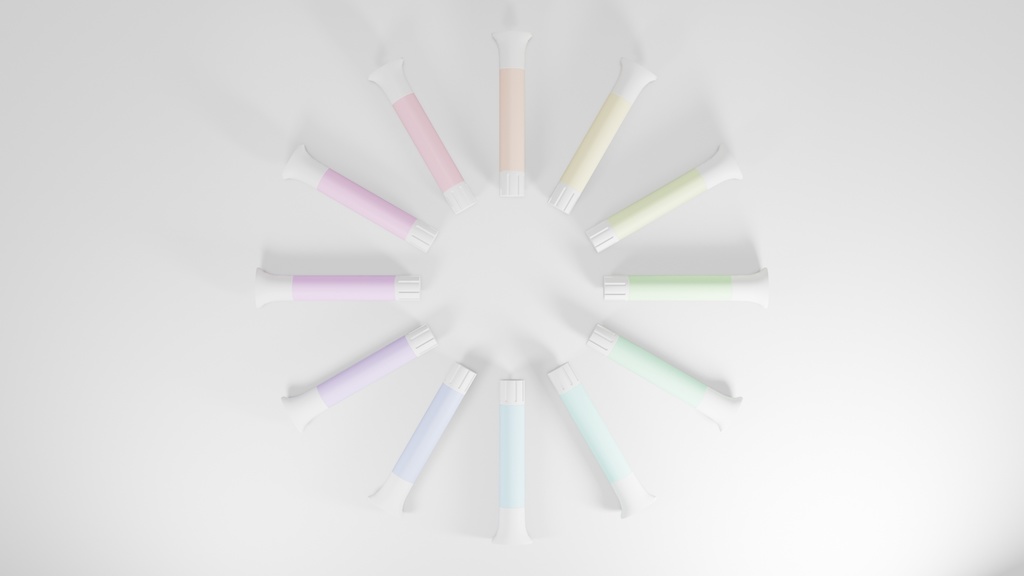 ストレス軽減スティックのり【3Dモデル】