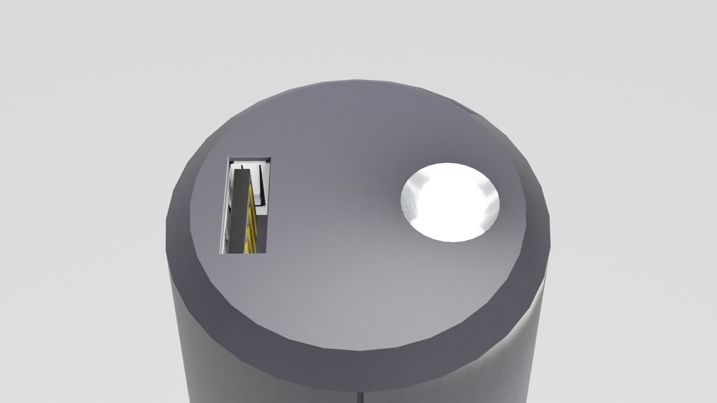 防災アンブレラハンドル【3Dモデル】