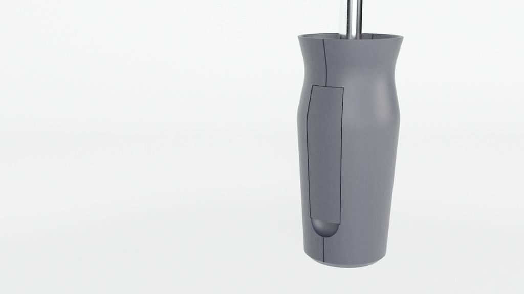 防災アンブレラハンドル【3Dモデル】