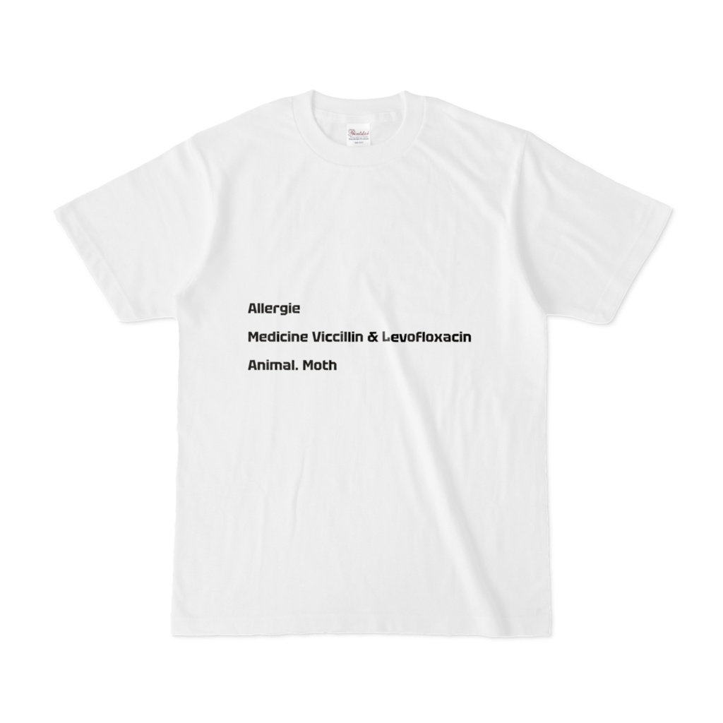 アレルギーTシャツ　