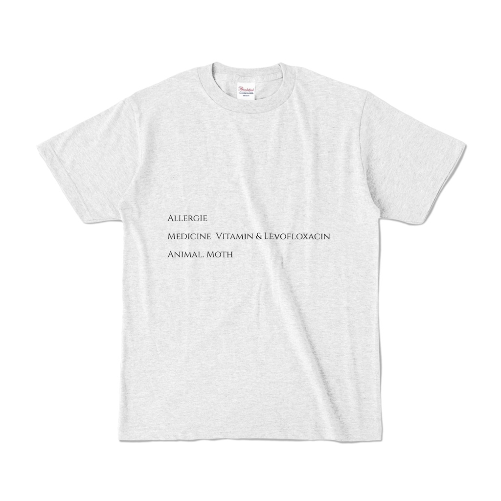 アレルギーTシャツ