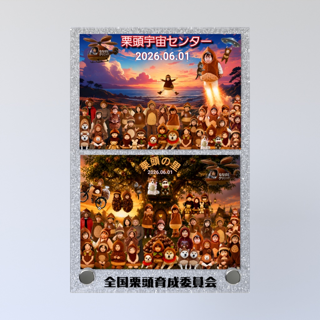 アクリルフォトパネル - 縦100 × 148mm ラメ