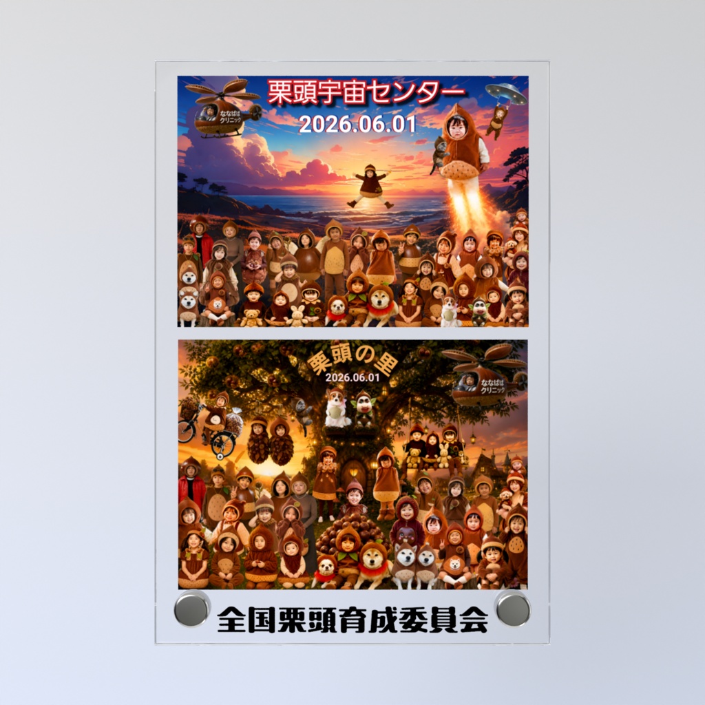 アクリルフォトパネル - 縦100 × 148mm クリア