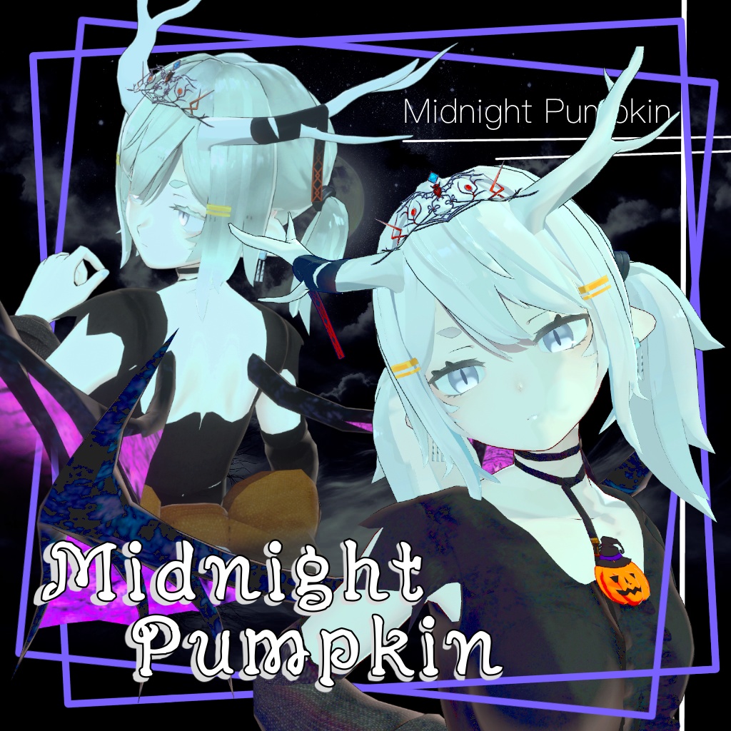 Yoll_Dress『Midnight Pumpkin』【龍のヨルちゃん対応VRChat衣装】
