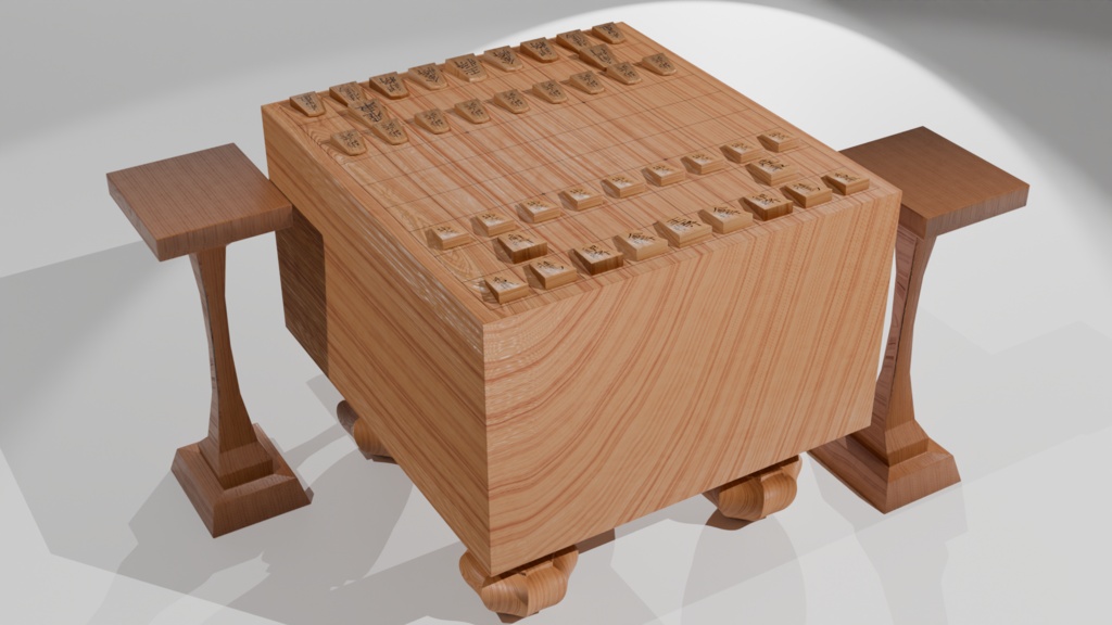 【3Dモデル】将棋盤【商用利用可能】