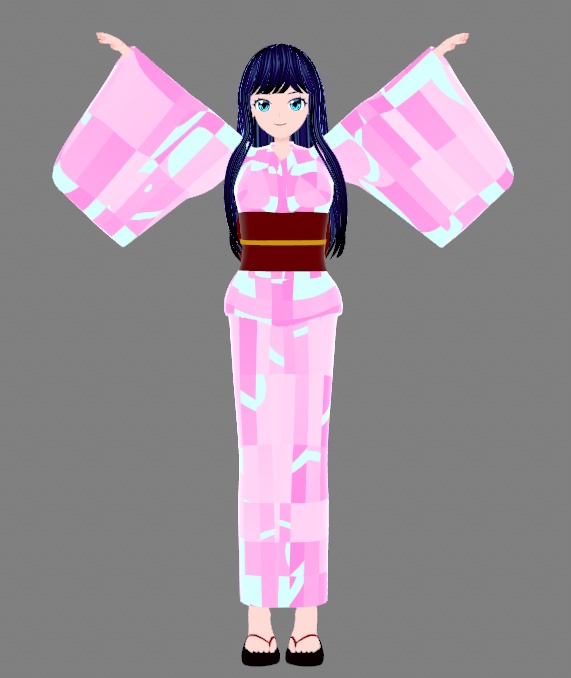 【VTuber/VRM】着物の女の子
