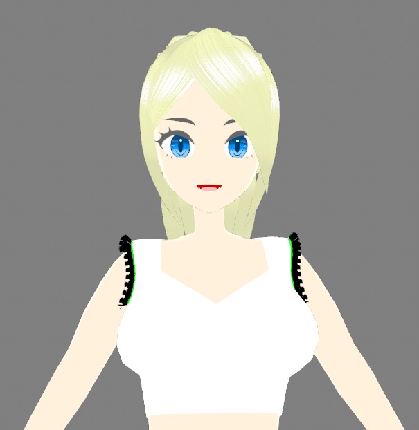 【VTuber/VRM】金髪ポニーテールの女の子【VRChat用に改変OK】