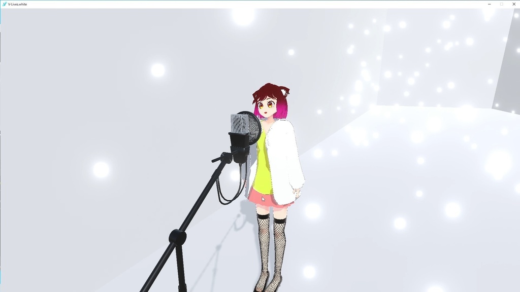 【VRM対応】某1発撮り動画風アプリ「V-Lives.white」