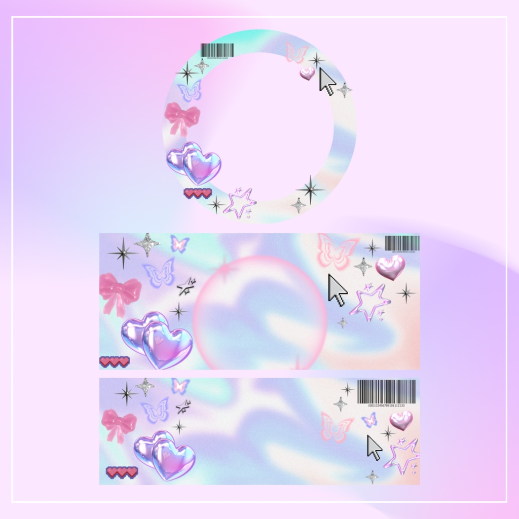 y2k アイコンリング+ヘッダー
