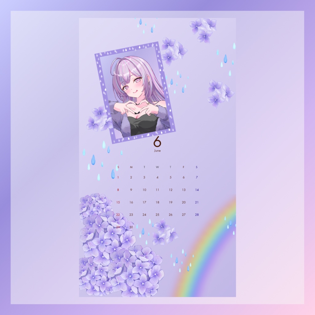 紫陽花 2025年6月 スマホ壁紙素材