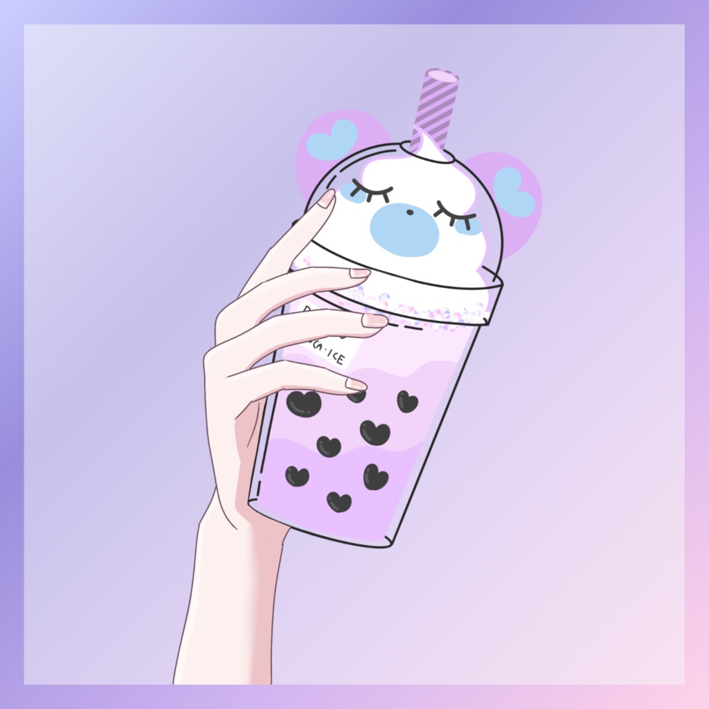 概念ドリンク用 お手手素材