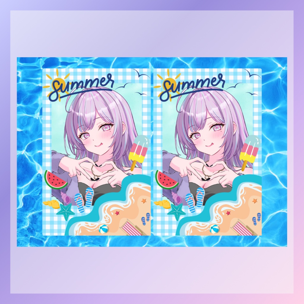 夏チェキ ネップリ素材