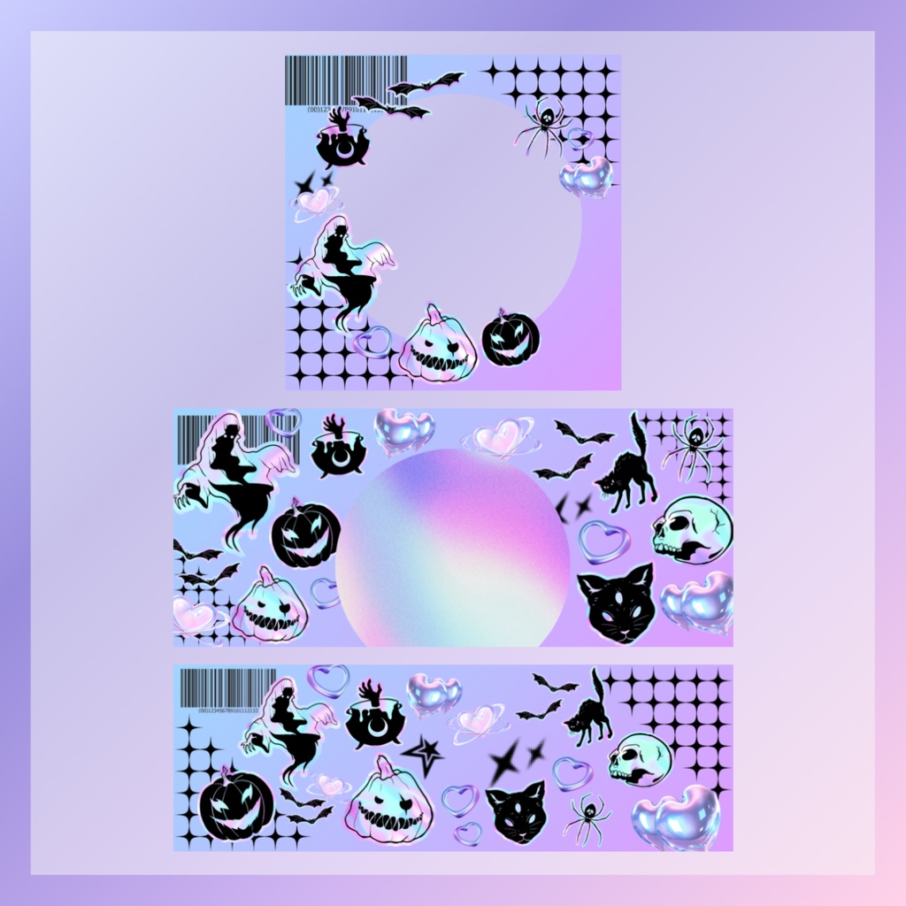 y2kハロウィン アイコンリング＋ヘッダー素材