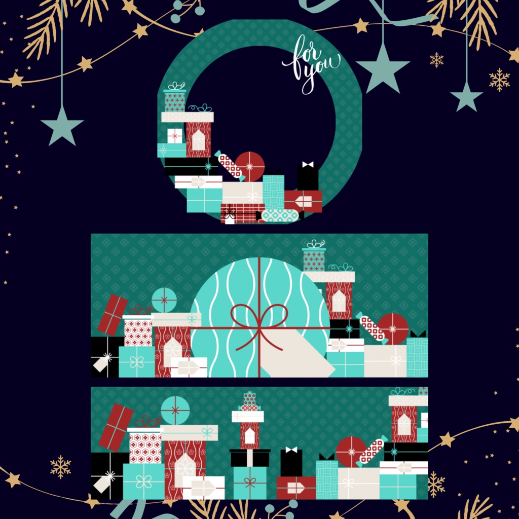 プレゼント アイコンリング＋ヘッダー素材