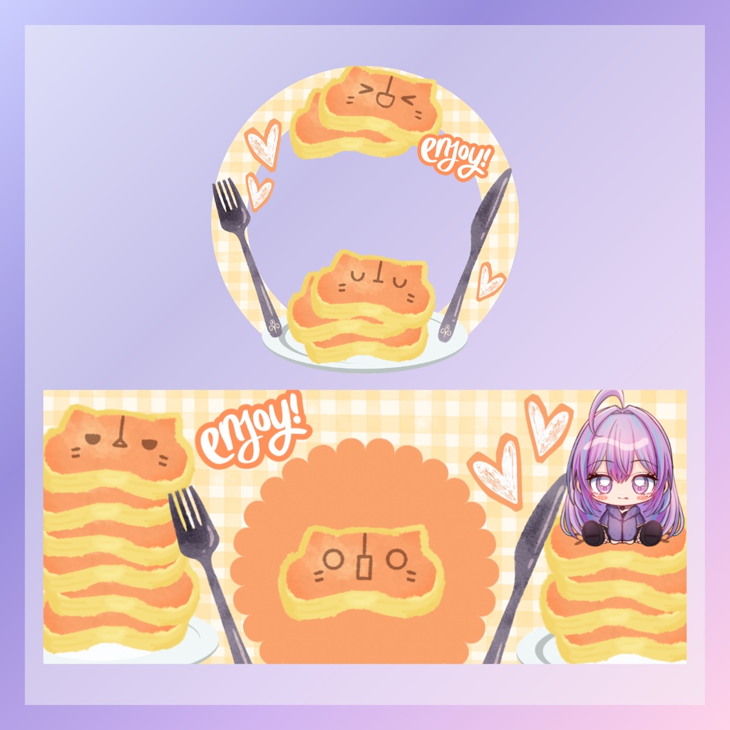 パンケーキ IRIAMヘッダー＋アイコンリング素材