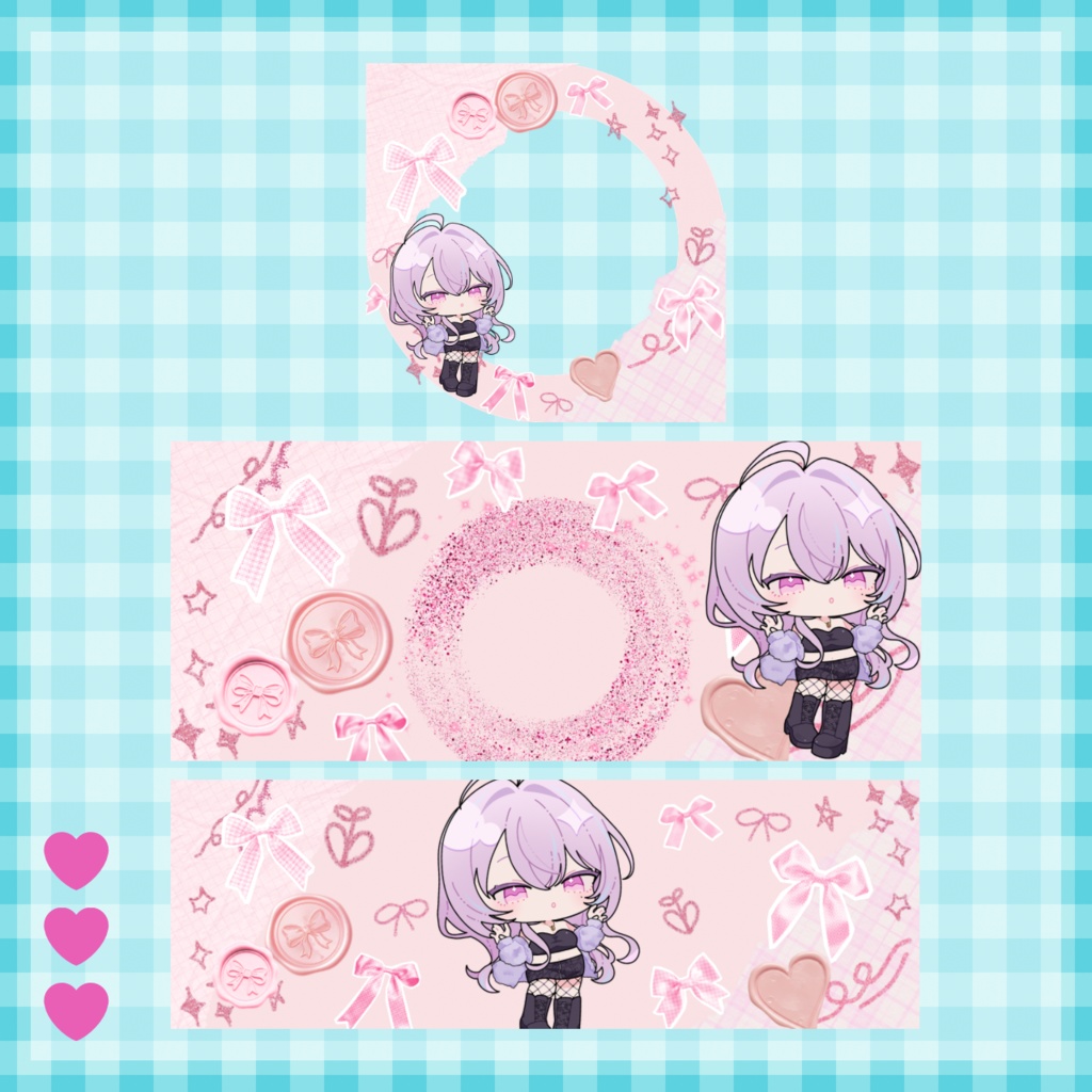 リボン アイコンリング＋ヘッダー素材