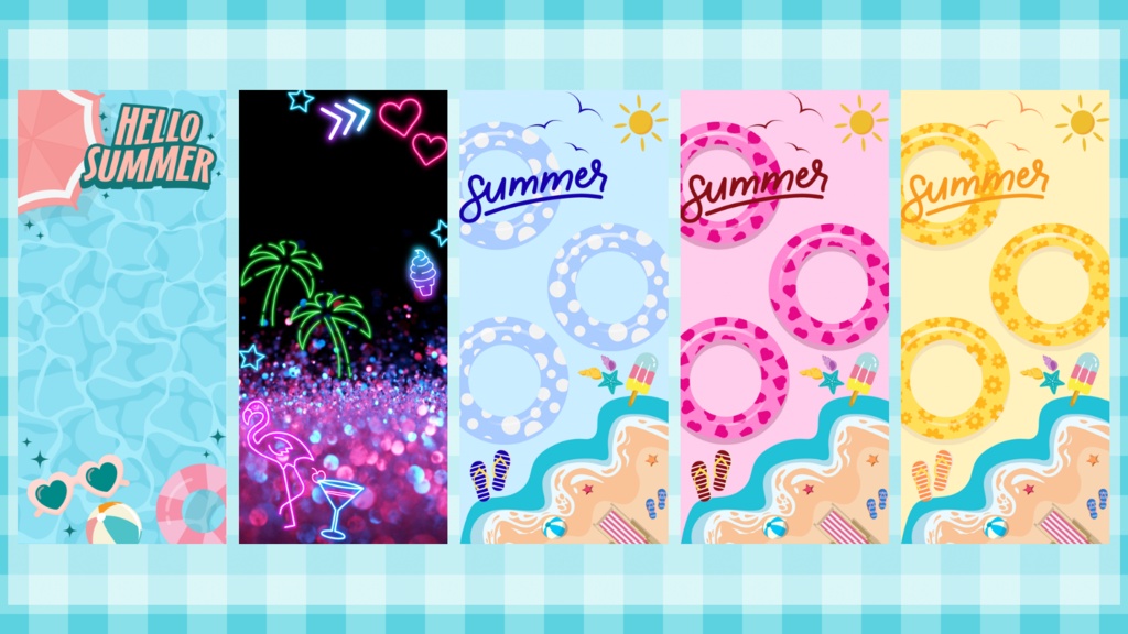 夏向け スマホ壁紙セット