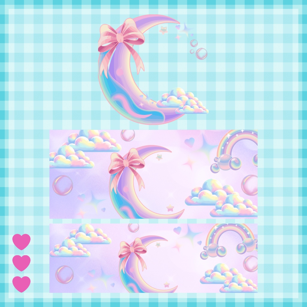 ゆめかわ アイコンリング＋ヘッダー素材