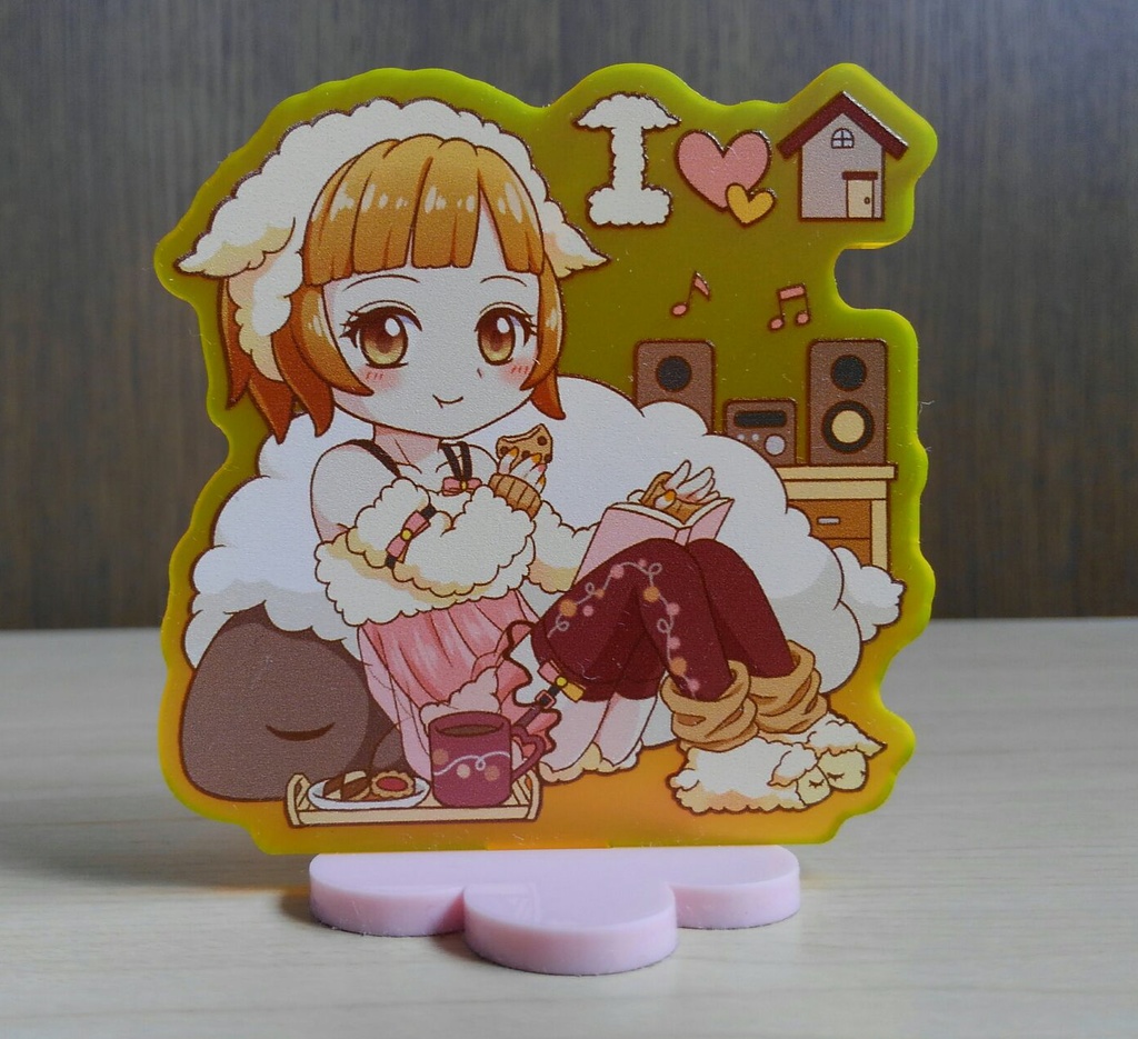 ひつじさんウェア I♡homeアクリルスタンド