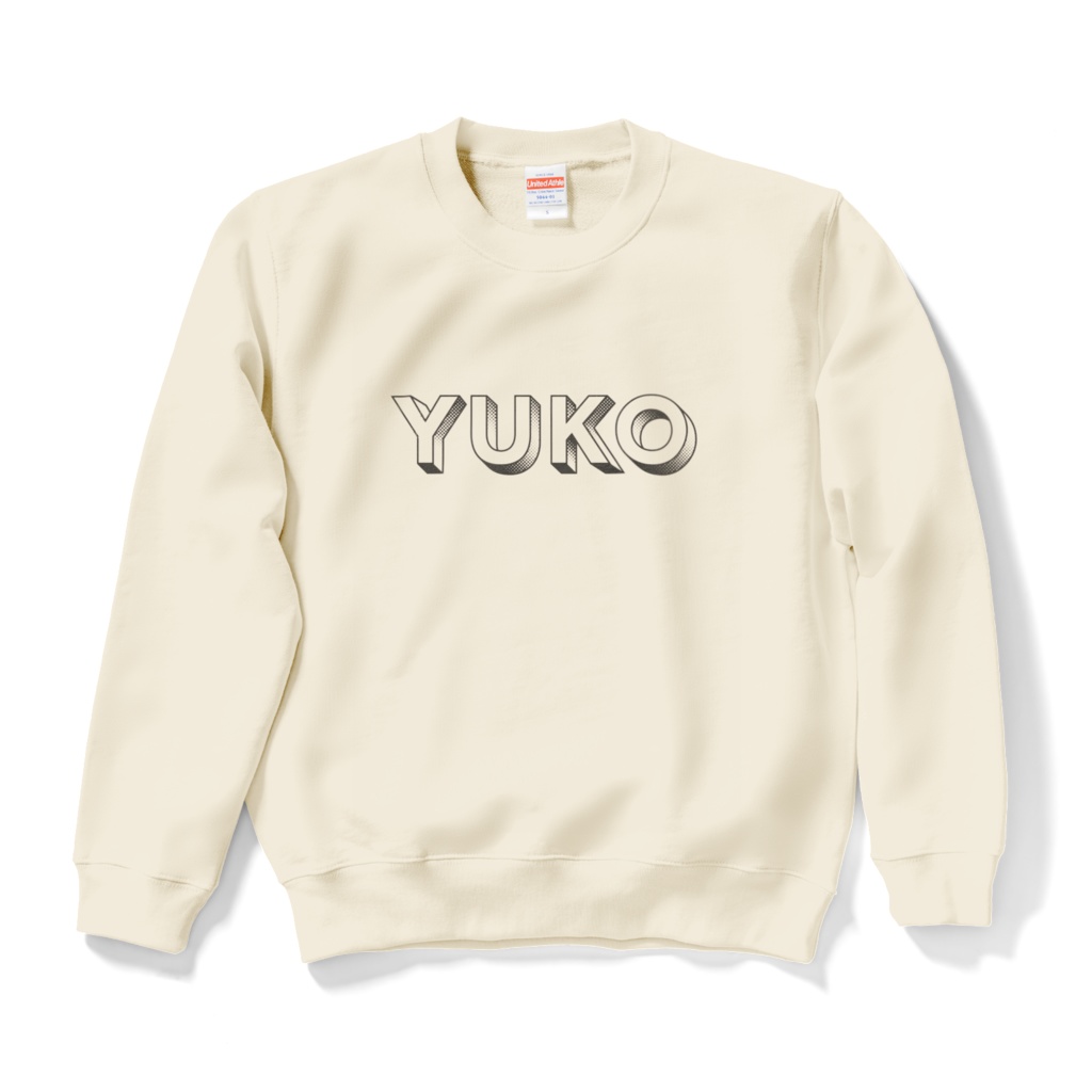 YUKO✨ オリジナルデザイン　スウェット『YUKO NICO SHOP』限定ver (ナチュラル[オフホワイト])