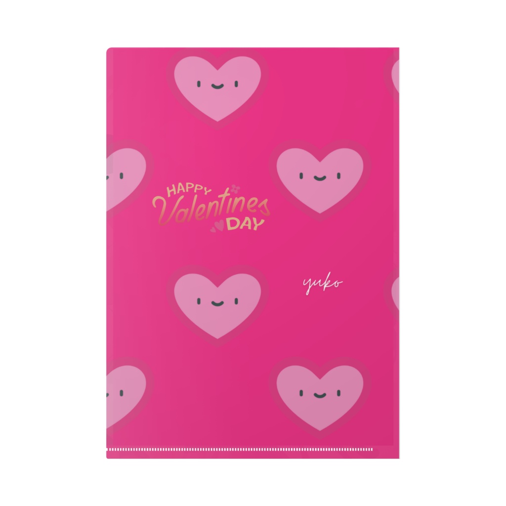 【2/5にこちゃんの日🙂✨記念限定】『にこちゃんデー🙂&valentineコラボ🩷』オリジナルクリアファイル✨