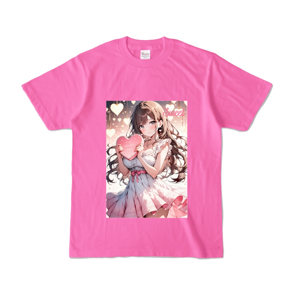 valentine🩷yuko✨オリジナルTシャツ(ピンク)[バレンタイン限定]🍫❤️
