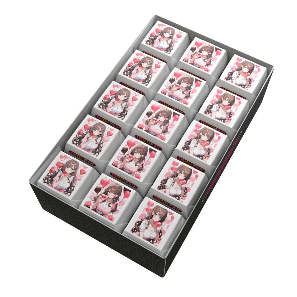 バレンタイン🩷ユウコ✨DECOキャラチョコ(3ver)[バレンタイン限定]🍫❤️