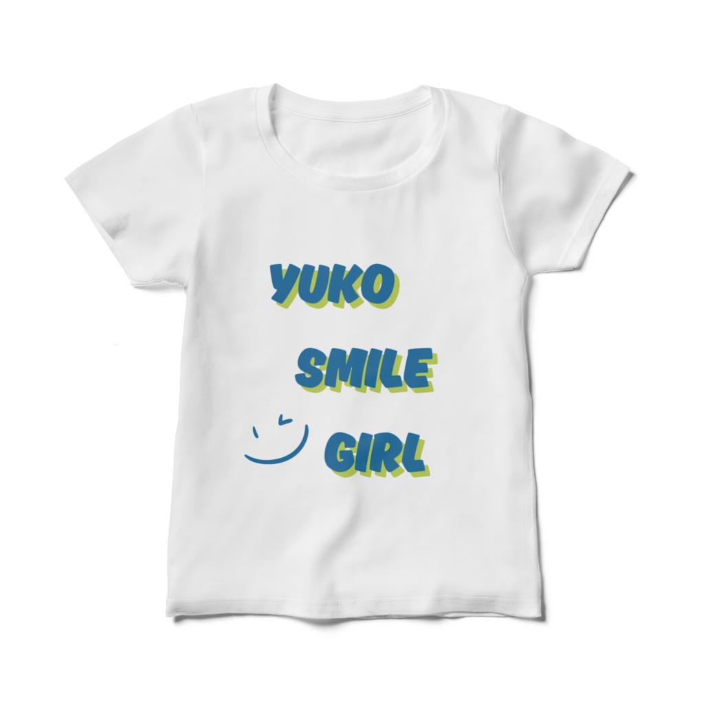 『YUKO SMILE GIRL🙂』親子お揃いオリジナルTシャツ(レディース)
