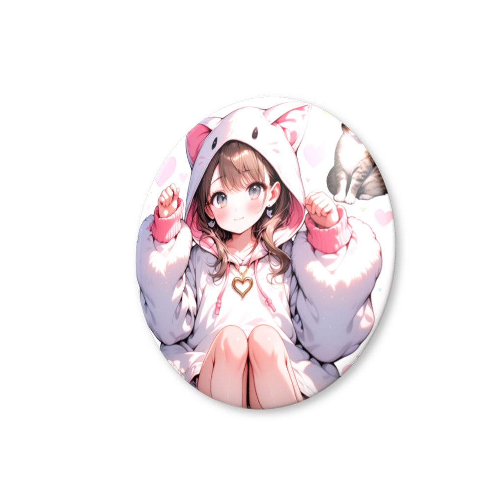 猫の日🐱にゃんにゃん😘🩷ミニユウコ✨オリジナルミニ缶バッジ