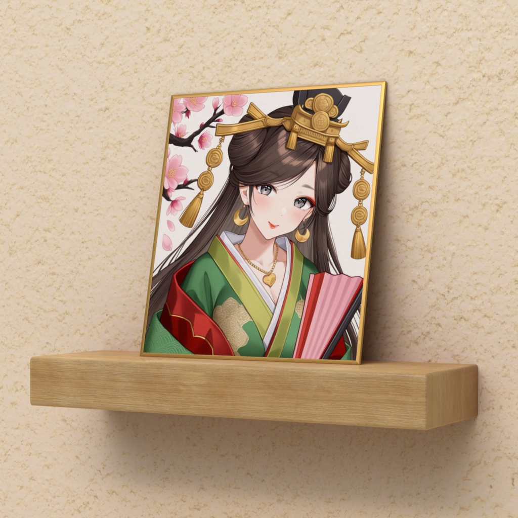 ひな祭り🎎&初配信〜1年2ヶ月目㊗️記念コラボ✨】オリジナルデザイン色紙(中)