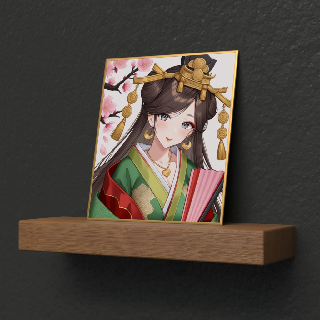 ひな祭り🎎&初配信〜1年2ヶ月目㊗️記念コラボ✨】オリジナルデザイン色紙(中)