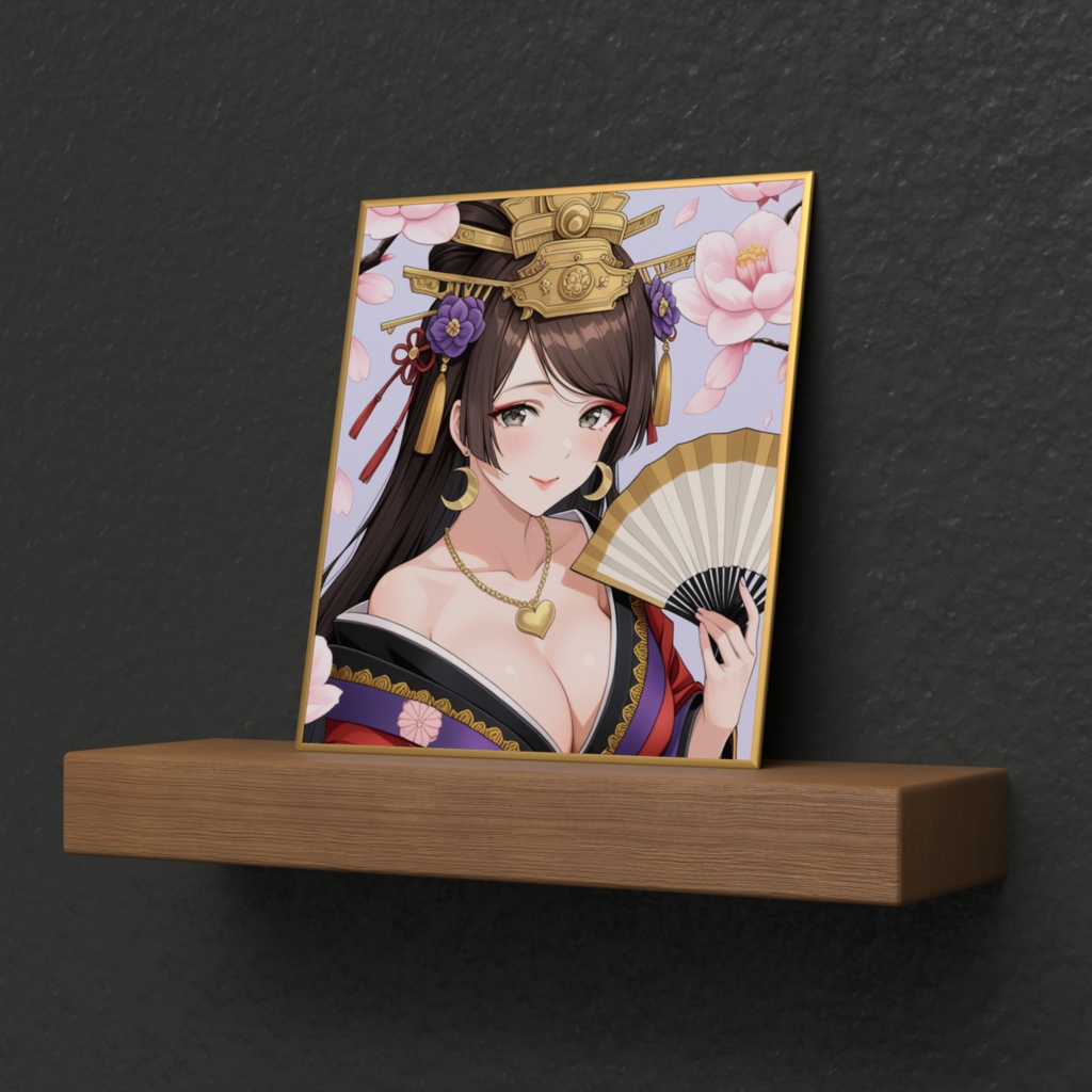 【ひな祭り🎎&初配信〜1年2ヶ月目㊗️記念コラボ✨】オリジナルデザイン色紙(中)