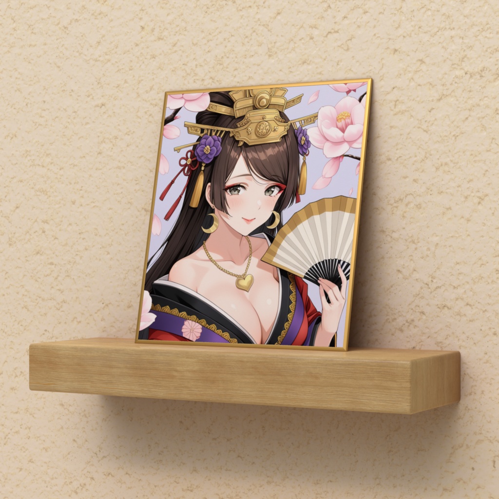 【ひな祭り🎎&初配信〜1年2ヶ月目㊗️記念コラボ✨】オリジナルデザイン色紙(中)