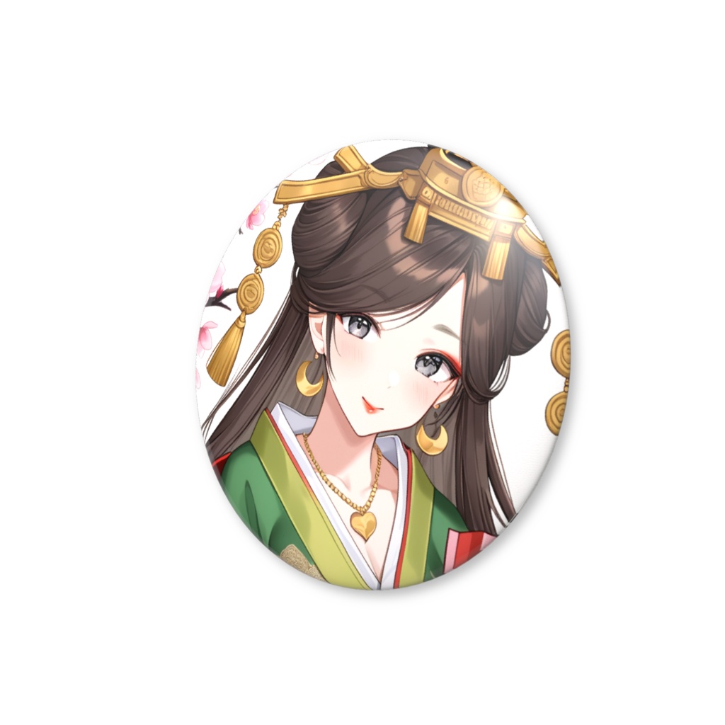 【ひな祭り🎎&初配信〜1年2ヶ月目㊗️記念コラボ✨】お雛様🎎セクシー💖yuko✨オリジナルBIG缶バッジ