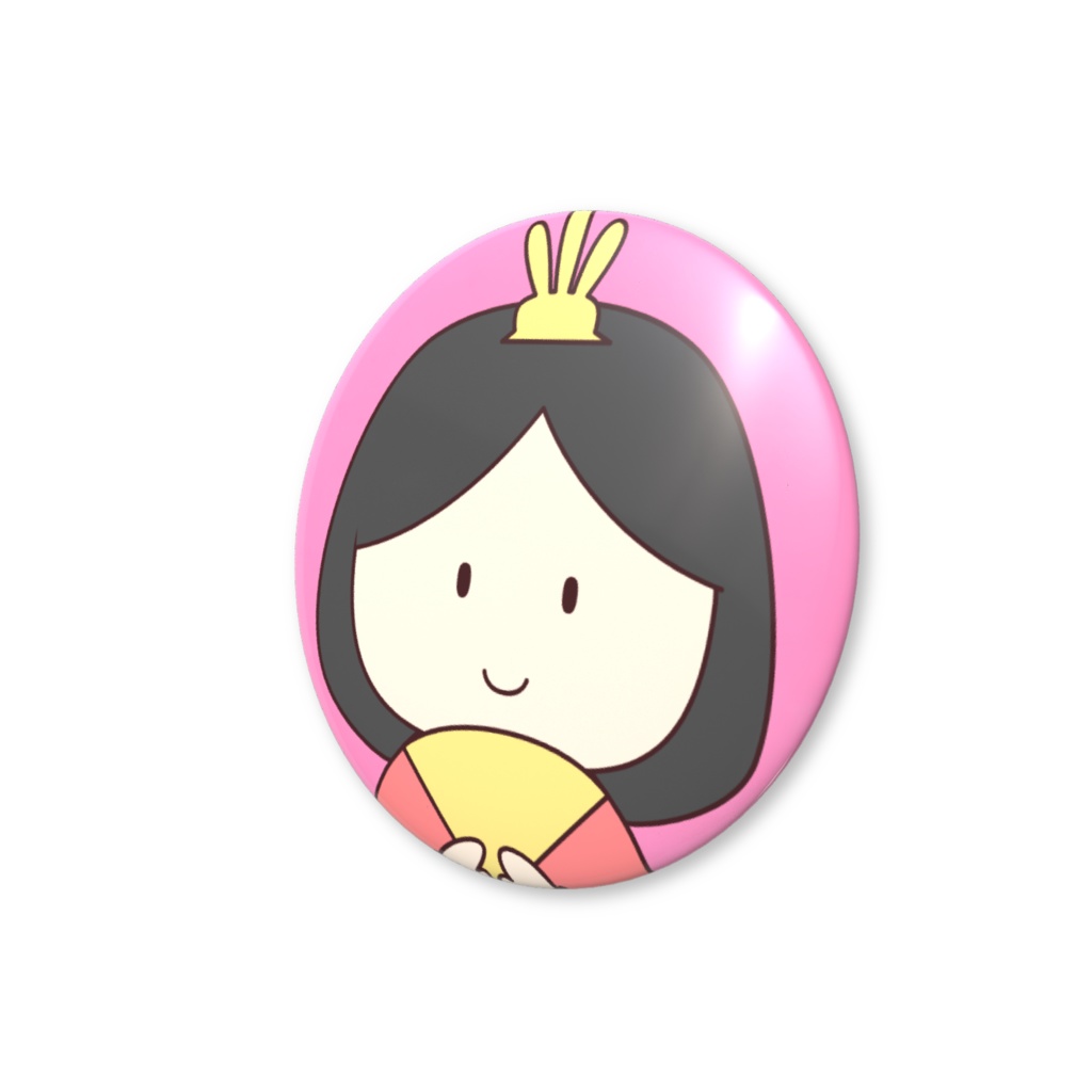 【2025年版ひな祭り🎎ファンバッチ特典🎁記念絵柄✨】お雛様🎎オリジナルミニ缶バッジ(ひな祭り限定)✨
