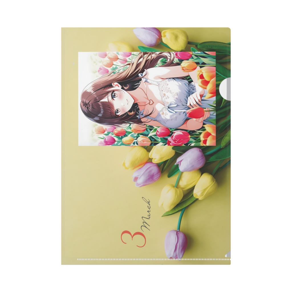 yuko✨オリジナルカレンダークリアファイル(3月)
