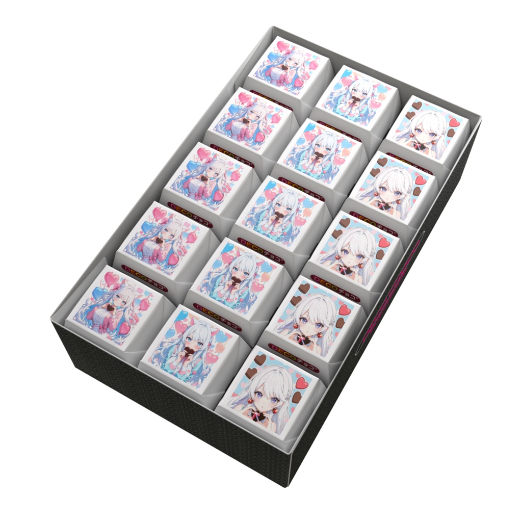 ホワイトデー🍫💙Ray✨DECOキャラチョコ(3ver)45個[ホワイトデー限定]🍫💙