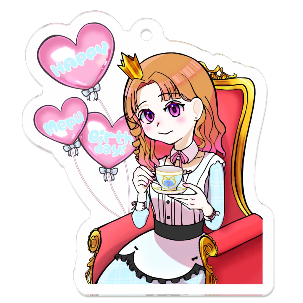 初グッズ！げーみんぐ！めぷのアクリルキーホルダー【HAPPY Birthday! Mepu】