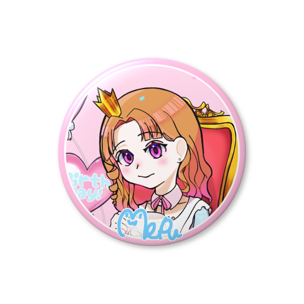 初グッズ！げーみんぐ！めぷの缶バッジ【HAPPY Birthday! Mepu】
